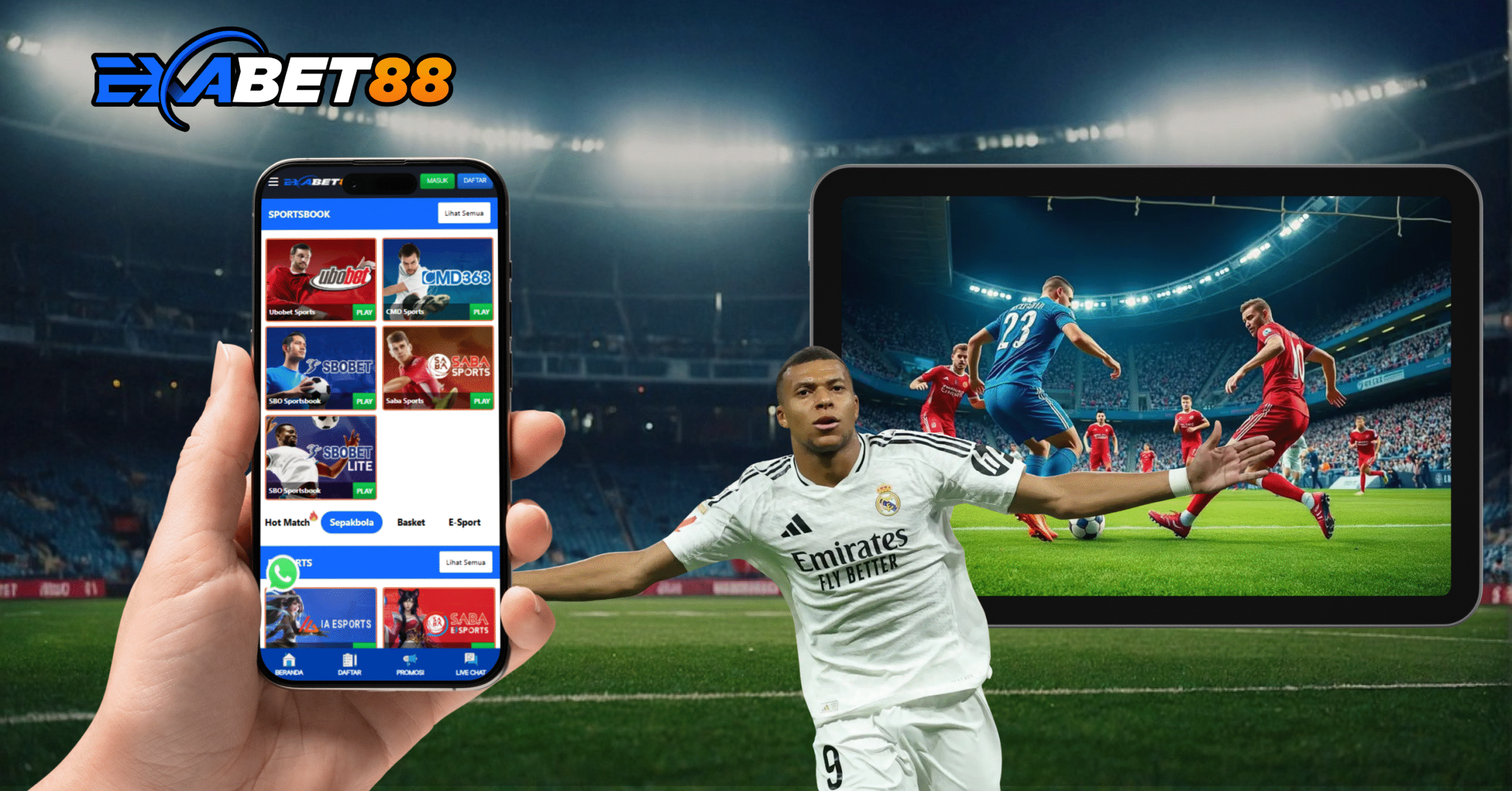 Taruhan Olahraga (Sport Betting): Memprediksi Kemenangan, Memahami Peluang, dan Menjelajahi Sensasi di Exabet88